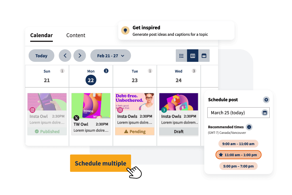 Publicación en Hootsuite